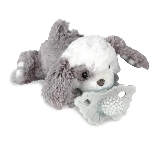 Vista 18 de RaZbaby Oso RaZbuddy con chupete de alivio de dentición RaZberry – Alivio para encías adoloridas con textura inspirada en la naturaleza, mordedor