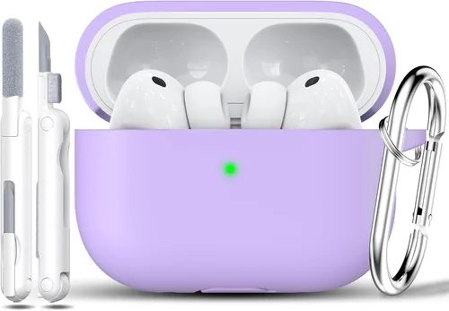 Vista 35 de RFUNGUANGO - Funda de silicona para AirPods Pro con auriculares, aguacate