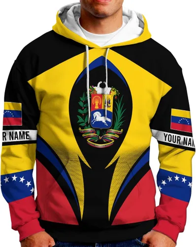 Vista 9 de Royal Fight - Camisas personalizadas de Venezuela con escudo de armas de Venezuela, camisas de bandera de Venezuela para hombres y mujeres