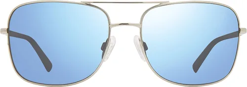 Vista 2 de Revo Gafas de sol Summit lente polarizada con marco de navegador de metal marco cromado con lente de agua azul Marco cromado con lente de agua azul