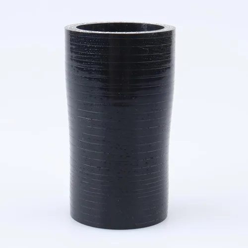 Vista 41 de AC PERFORMANCE ID de 1" a 1/2" (25mm a 13mm) Manguera de silicona recta reductora de 3 capas reforzada negra, 3" de longitud Negro