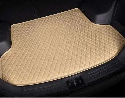 Vista 7 de Tapete de carga personalizado para maletero de automóvil, impermeable, antideslizante, protección para todo tipo de clima, material de cuero Negro
