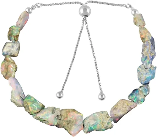 Vista 14 de OdrillionGems Natural Raw Gemstone & Rough Crystal Bolo Bracelet for Women