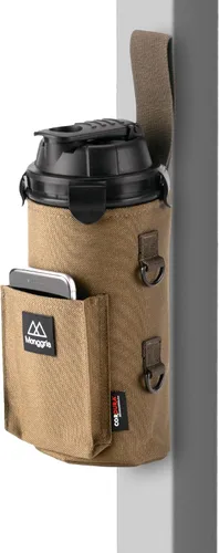 Vista 8 de Soporte magnético para botella de agua, imán integrado para una fácil fijación al equipo de ejercicio, multiusos, con eslinga, impermeable