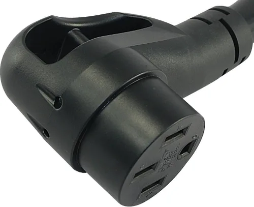 Vista 6 de Conntek 15304 Cable de extensión RV de 15 pies, 50 amperios con agarre Ergo e indicador de luz de alimentación