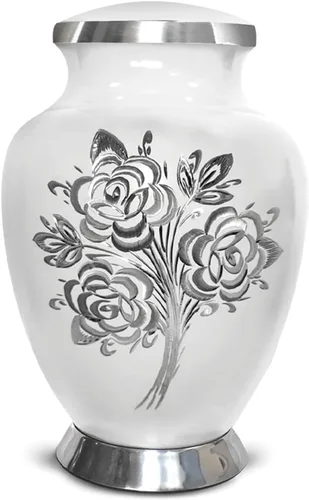 Vista 11 de Urna de Cremación de Rosa para Cenizas para Mujeres y Hombres - Urnas de Rosa Artesanales para Cenizas Humanas Adultas Femeninas y Masculinas