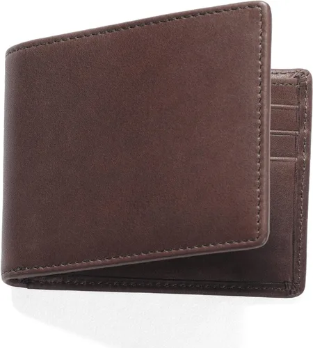Vista 6 de Leatherology Cartera Bifold Delgada para Hombres Cartera Delgada de Bolsillo Frontal con 6 Ranuras para Tarjetas, Compartimento para Billetes y 2