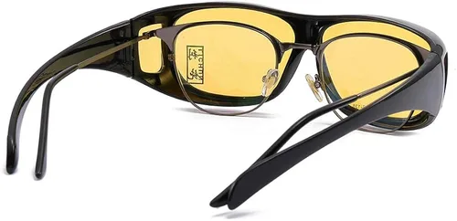Vista 3 de Gemgoo - Gafas de sol unisex con lentes ópticas HD para conducción nocturna antirreflejos 2