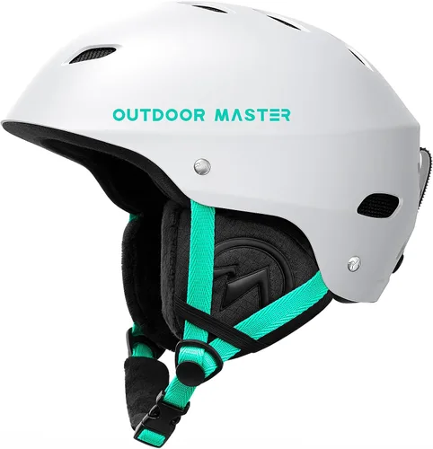 Vista 23 de OutdoorMaster Kelvin - Casco de esquí y snowboard para hombres, mujeres y jóvenes Adjustable Dial Fit Snow Helmet with ASTM Certified,14 Vents for