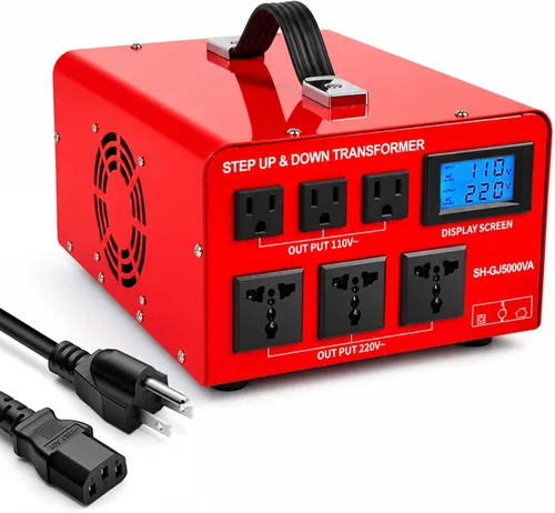 Vista 7 de Convertidor de voltaje 3000W transformador reductor 220v a 110v 120v hasta