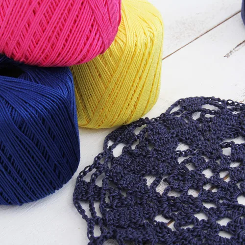 Vista 8 de Hilo de croché Threadart, 100 % algodón, talla 10 Soft pure cotton crochet thread for lace, doilies, amigurumi and crafts. Smooth finish with
