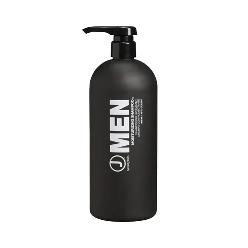 Vista 2 de J Beverly Hills Champú hidratante para hombres con aloe vera anticaspa, (3 onzas, 12 onzas, 32 onzas)