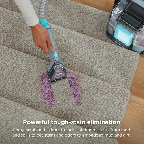 Vista 4 de Shark StainStriker - Limpiador portátil para alfombras, tapicería y alfombras de área, herramienta XL de regalo y solución de limpieza