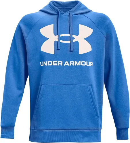 Vista 13 de Under Armour mens Rival Fleece Big Logo Hoodie (176) Fresh Clay/ Onyx White