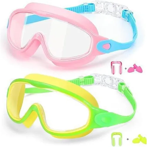 Vista 9 de Teamoda Gafas de natación antivaho con clip de nariz y tapones para los oídos
