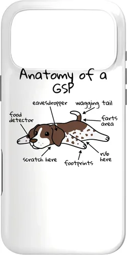 Vista 21 de iPhone 13 Anatomía de una funda de perro puntero alemán de pelo corto