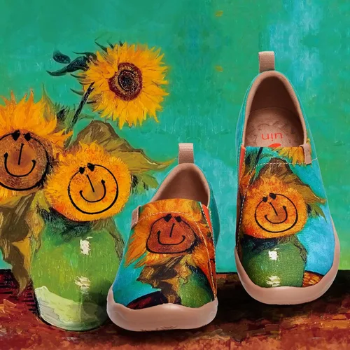 Vista 2 de UIN Zapatos de viaje artísticos para mujer, mocasines casuales acogedores, ligeros, cómodos, a la moda, tenis Toledo
