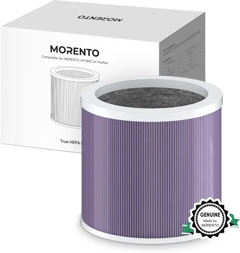 Vista 11 de MORENTO HY1800 - Filtro de repuesto para purificador de aire auténtico, filtro HEPA Ture para purificador de aire HY1800, carbón activado