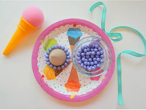Vista 2 de Juego con forma de helado Ice Cream Shooters 12 por unidad., Negro