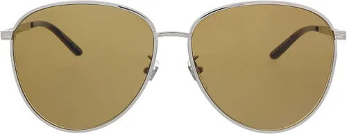 Vista 2 de Gucci GG0945SA-003 Gafas de sol de aviador de lágrima plateada para hombre
