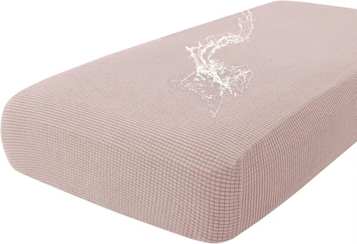 Vista 101 de Fundas impermeables para sofá seccional, fundas de cojín antideslizantes para sofá Ajuste seccional en forma de L, tela jacquard elástica, parte