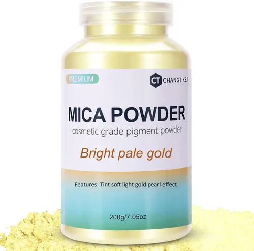 Vista 30 de CHANGTIKEJI Polvo de Mica, 24 Colores - 10g/Botella de Polvo de Pigmento Natural para Resina Epoxy, Fabricación de Jabón, Velas, Brillo de Labios