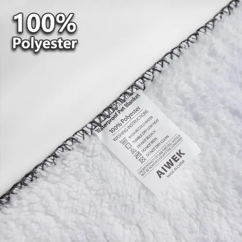 Vista 5 de Manta Impermeable para Perros, Estampado de Patrón Súper Suave Cálida Esponjosa Toallita Protector de Sofá Coche Cama, A Prueba de Orina Lavable