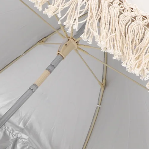 Vista 6 de Sombrilla para bebé al aire libre, sombrilla con abrazadera ajustable, sombrilla para niños pequeños para silla de ruedas, silla de playa