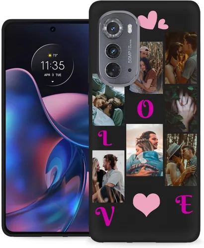 Vista 32 de Funda personalizada para Motorola Edge 2021 con nombre de texto y foto, diseño personalizado Edge2021 para teléfono móvil/smartphone/teléfono móvil