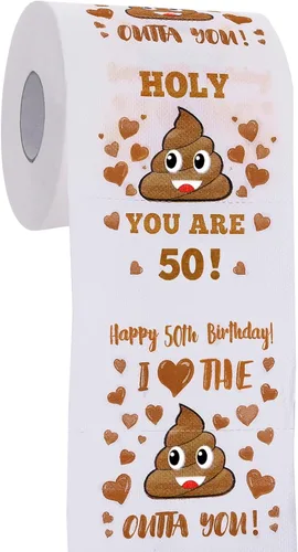 Vista 7 de Regalos de 40 cumpleaños para mujeres, hombres, ella, él - Feliz papel higiénico de broma - Decoraciones de 40 cumpleaños, suministros de fiesta