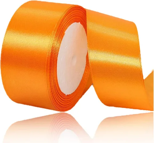 Vista 164 de Cinta beige de 1-1/2 pulgadas x 25 yardas, cinta de satén de tela de color sólido para envolver regalos, manualidades, ramos de novia, coronas