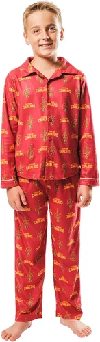 Vista 16 de Ultra Game Conjunto de pijama juvenil oficial de la NBA de 2 piezas súper suaves con botones