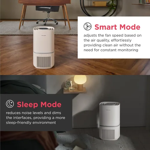 Vista 10 de Frigidaire PureA300 purificador de aire HEPA para dormitorios pequeños, cubre hasta 850 pies cuadrados, filtración de 3 etapas, certificación Energy