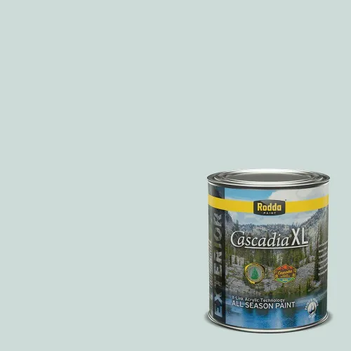 Vista 125 de Rodda Paint CASCADIA XL Pintura e imprimación satinada exterior en uno, cuarto de galón, pimienta de Jamaica