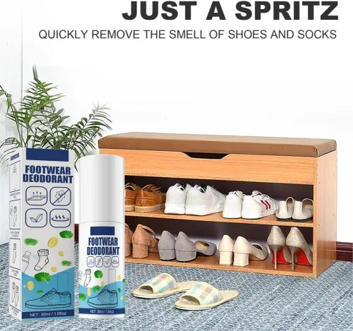 Vista 8 de GOTOTOP Spray para zapatos de pies, olor natural para pies y zapatos, se mantiene todo el día, perfecto para atletas y usuarios casuales (1)