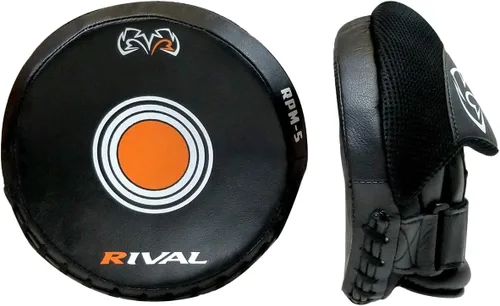 Vista 2 de RIVAL Boxing RPM5 2.0 - Manoplas parabólicas para punzonado de precisión y combinación, superficie de impacto de 7 pulgadas de diámetro