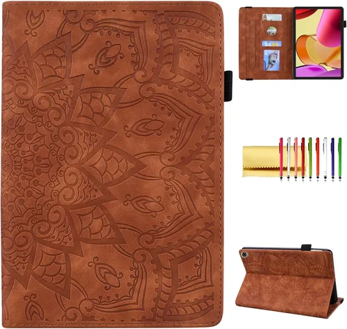 Vista 12 de Funda para tablet Amazon Fire Max 11 (13ª generación, 2023), funda protectora de piel sintética, delgada, ligera, triple soporte, magnética, rígida