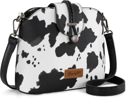 Vista 10 de Wrangler - Bolsos cruzados pequeños para mujer, bolsos y bolsos de hombro lindos con correa ajustable
