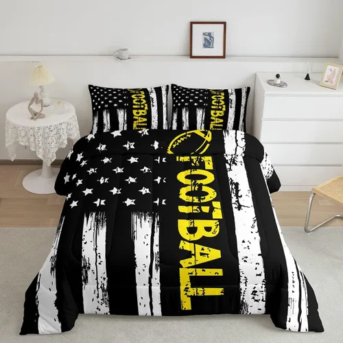 Vista 20 de Erosebridal Juego de edredón de béisbol tamaño individual, juegos de ropa de cama deportiva para niños, edredones y juegos de ropa de cama de nido