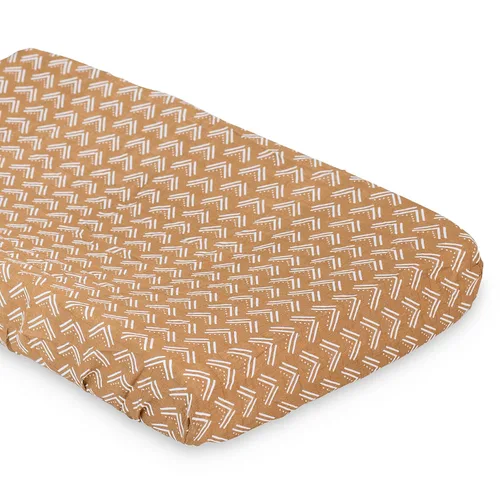 Vista 5 de lulujo Funda para cambiador de bebé, 100% muselina de algodón, tamaño estándar, 32 x 16 pulgadas, margaritas