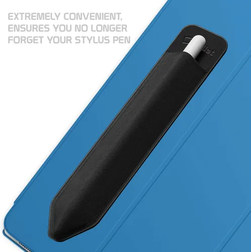 Vista 3 de Soporte para lápiz capacitivo, funda elástica de bolsillo 3M, parte trasera adhesiva compatible con Apple iPad, iPad mini, iPad Air, iPad Pro