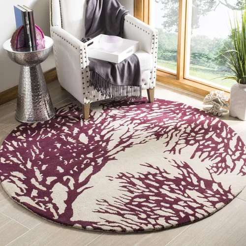 Vista 18 de SAFAVIEH Bella Collection BEL115C - Alfombra decorativa de lana prémium hecha a mano de 2 x 3 pies, color beige y azul