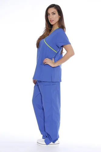Vista 2 de Just Love Women's Scrub Sets Medical Scrubs (Mock Wrap)