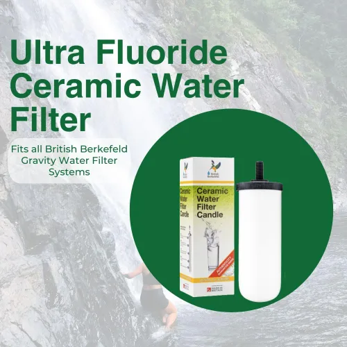 Vista 2 de British Berkefeld Doulton Ultra Fluoruro Cartucho de filtro de agua potable de cerámica W9120133 para todos los sistemas de filtro de agua por