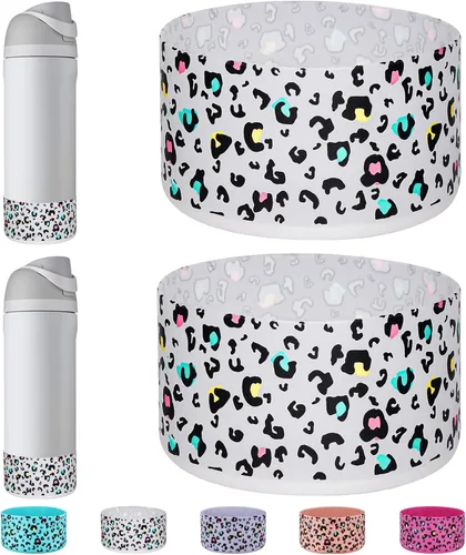 Vista 41 de WK IEASON 2 fundas de silicona para botella de agua Owala, base protectora para botella de agua Owala FreeSip Twist y Flip Flask accesorios
