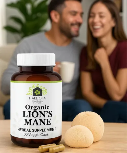 Vista 5 de Cápsulas de suplemento de melena de leones – Cápsula de hongo de melena de león certificada sin OMG y Kosher para función cognitiva, salud nerviosa