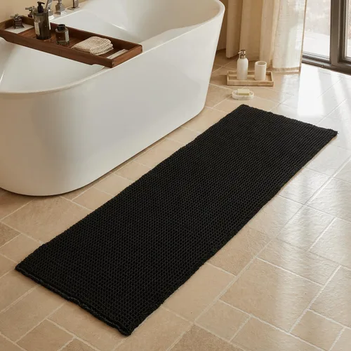 Vista 98 de Triohero Tapete de baño con diseño de gofre, tapete de baño pequeño y bohemio, antideslizante, lavable, ultra suave, súper absorbente, de secado