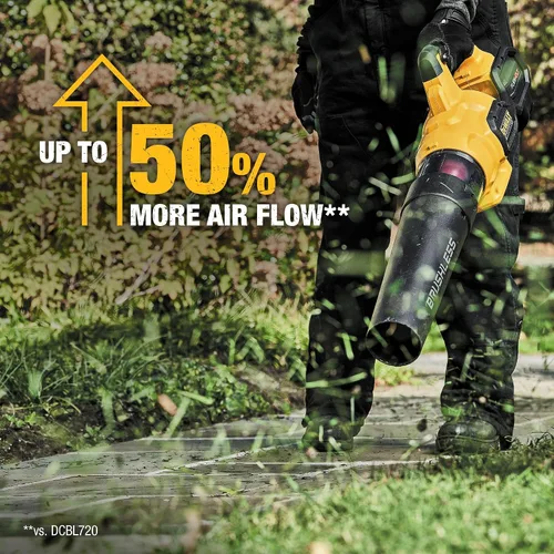 Vista 5 de DEWALT FLEXVOLT 60V MAX* Soplador, 125 MPH, 600 CFM (DCBL772X1)