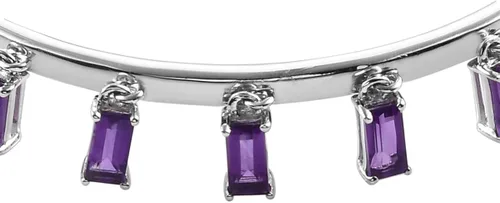 Vista 5 de Femme Luxe Gemsone - Bangel colgante para mujer, plata de ley 925, tamaño 5.5 pulgadas