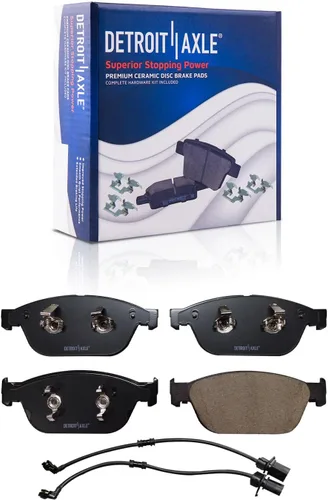 Vista 26 de Detroit Axle - Kit de frenos para Ford Transit Connect 2018 2019 2020 2021 2022 2023, rotores de freno de disco, pastillas de freno de cerámica